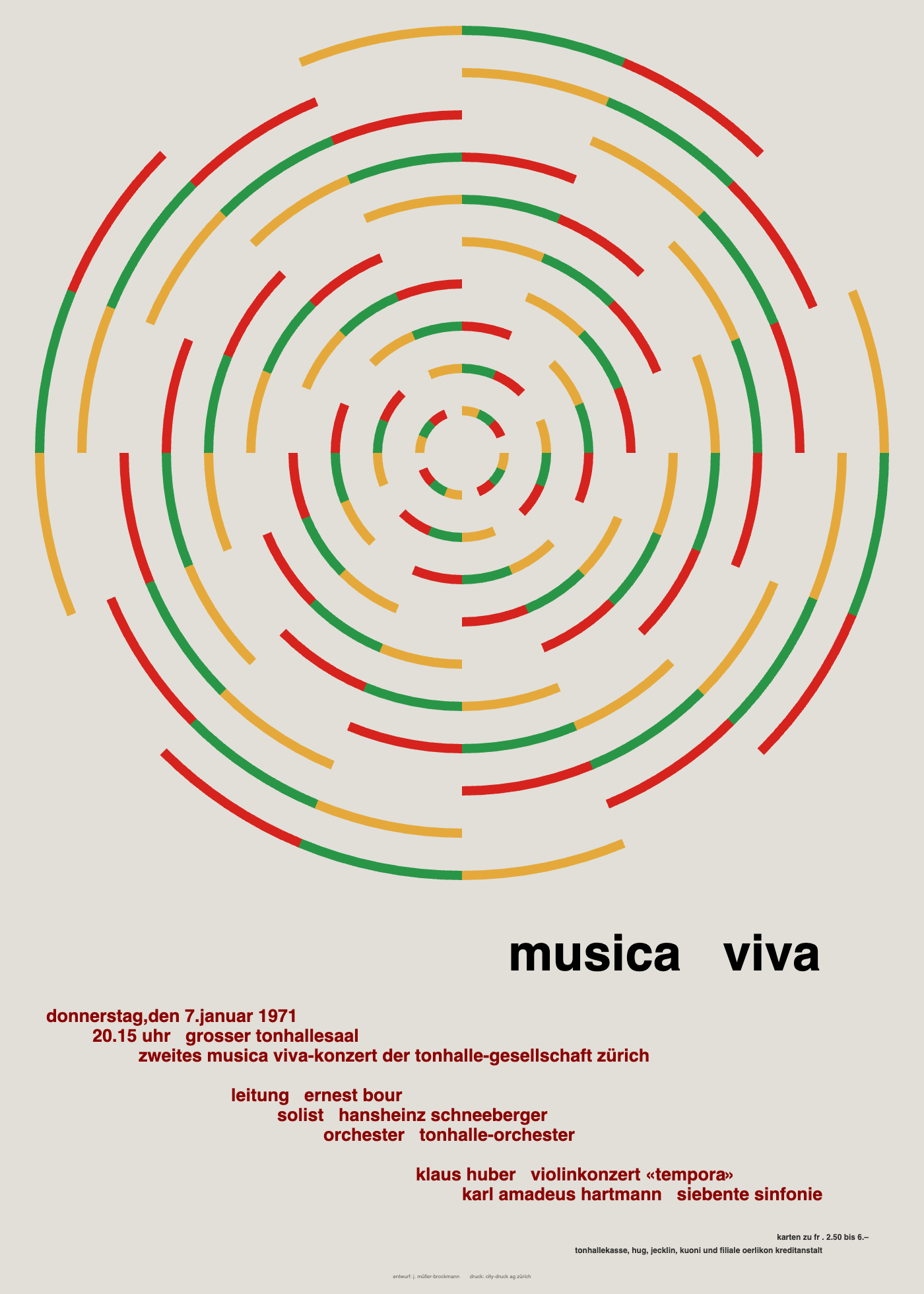 Giuseppe Basile Musica Viva, Josef Müller-Brockmann, 1959